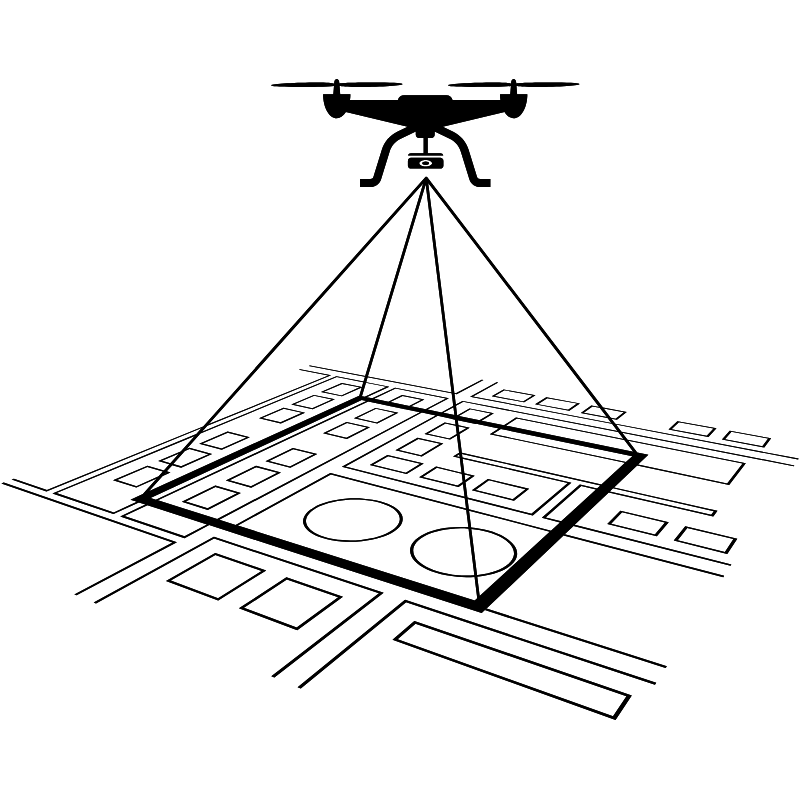 inspection par drone btp chantier angers